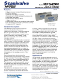 Datasheet Pressure Scanner MPS4200